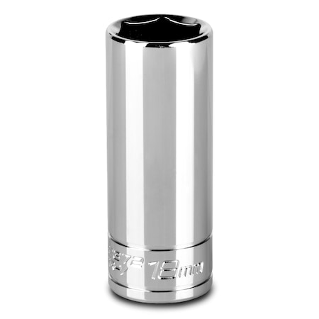 Capri Tools 3/8 in Drive 18 mm 6-Point Metric Deep Socket 1-2372